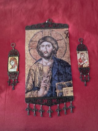 Artesanía Bizantina iconos religiosos.