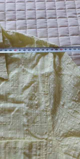 Camisa de verano Zara 100% Algodón - Amarillo Tg L