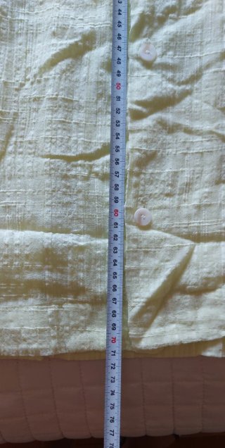 Camisa de verano Zara 100% Algodón - Amarillo Tg L