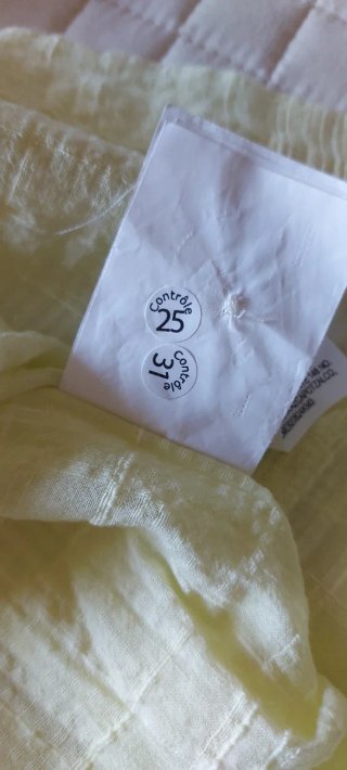 Camisa de verano Zara 100% Algodón - Amarillo Tg L