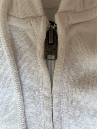 Sudadera Hollister Oversize Blanca Talla M