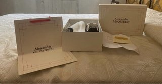 Alexander McQueen Zapatos Blancos y Negros