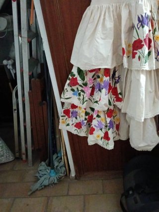 Traje Flamenca Pintado a Mano