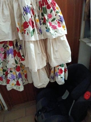 Traje Flamenca Pintado a Mano