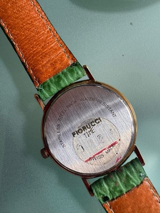 Reloj Fiorucci Vintage Oro y Verde Hombre Mujer
