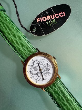 Reloj Fiorucci Vintage Oro y Verde Hombre Mujer