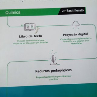 Química, 2o Bachillerato