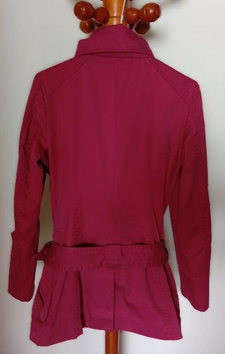 Chaqueta cruzada fucsia
