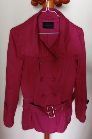 Chaqueta cruzada fucsia