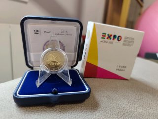 Moneda 2 Euro Italia Expo Milano 2015 Proof