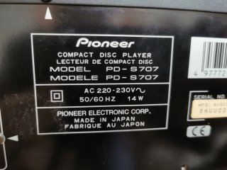 Reproductor CD Pioneer PD-5707
