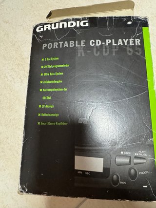 Reproductor CD Portátil Grundig Vintage