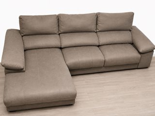 Chaiselongue gris 3 plazas, buen estado