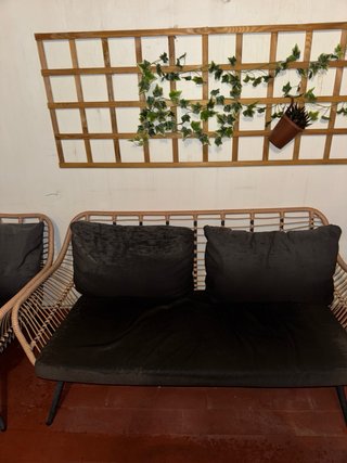 Conjunto Muebles Jardín Ratán y Metal