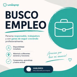 Buscó empleo de todo tipo