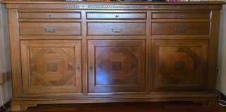 Madia/Credenza Legno Massello Intarsiata