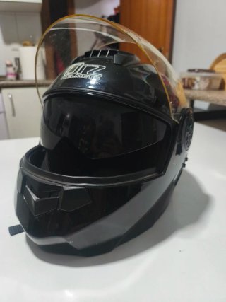 Casco integral modular negro ORZ