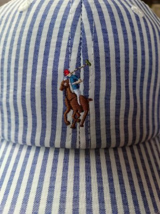 Gorra Polo Ralph Lauren Rayas Azul/Blanco