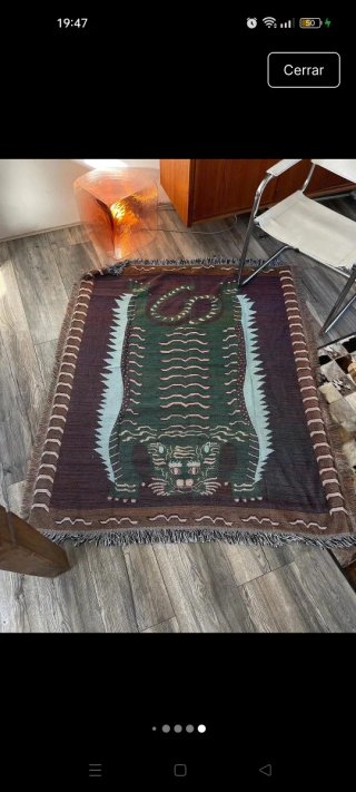 Tapiz de tela diseño tigre rosa
