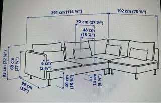 Sofá Ikea Söderhamn naranja
