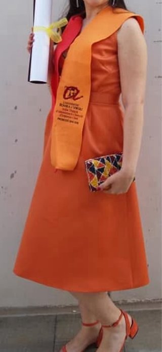 Vestido naranja Purificación García
