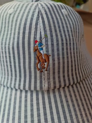Gorra Polo Ralph Lauren Rayas Azul/Blanco
