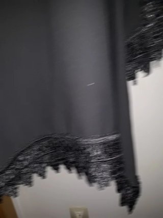 Blusón negro XL con encaje