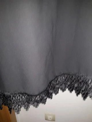 Blusón negro XL con encaje