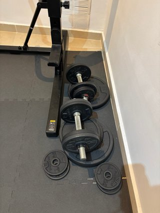 GYM Decathlon - Rack, banco, pesas