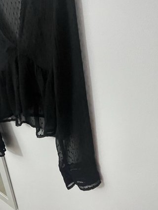 Blusa Stradivarius Negra Talla S