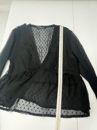 Blusa Stradivarius Negra Talla S