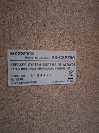 Altavoces Sony Marrones y Negros