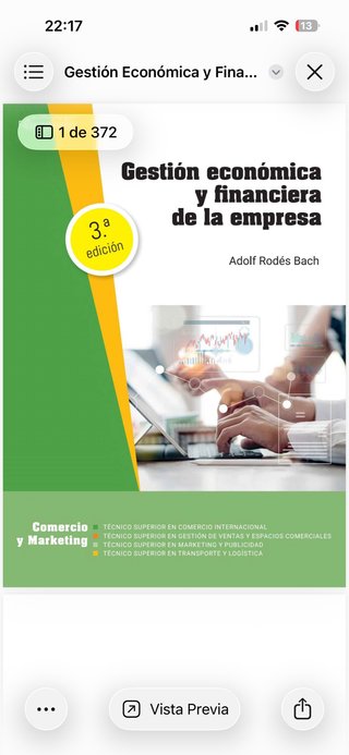 Libro Gestión económica y financiera de la empresa