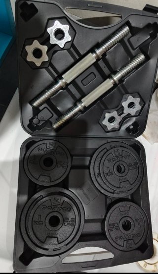 Kit de pesas con maletín