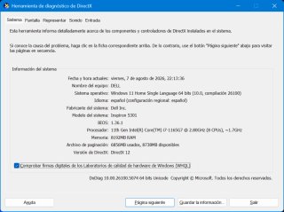 Dell Inspiron 5301 i7-11th Plata