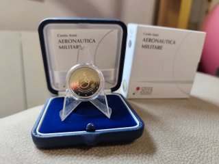 Moneda 2 Euro Italia 2023 Aeronautica Proof