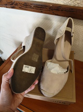 Alpargatas cuña Corina beige