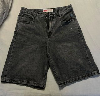 Pantalones Grimeu grises con bordado
