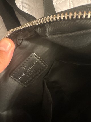 Tracolla Louis Vuitton Monogram Grigio Nero