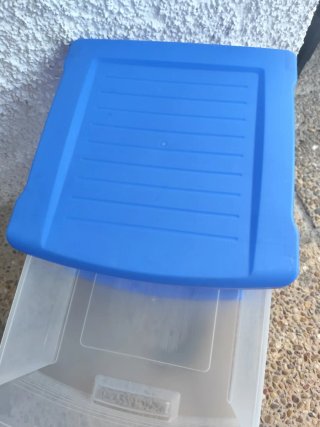 Cajonera de plástico dos cajones con ruedas