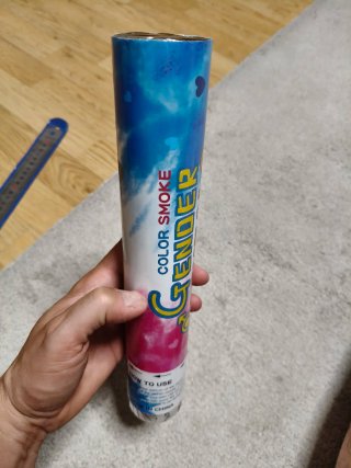 Canhão de Fumaça Colorida Revelação Gênero