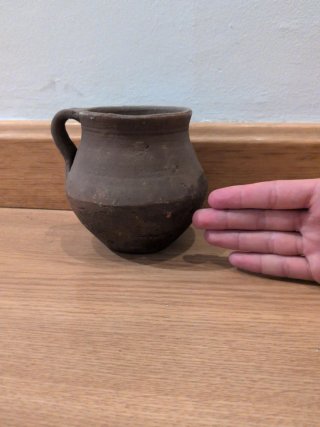 Jarrita de barro cocido antigua