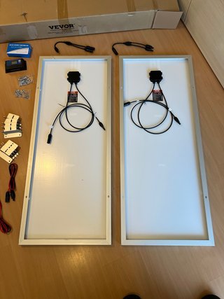 2 Placas Solares VEVOR 100W Monocristalinas