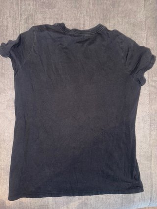 Camiseta Nike Negra Logo Blanco