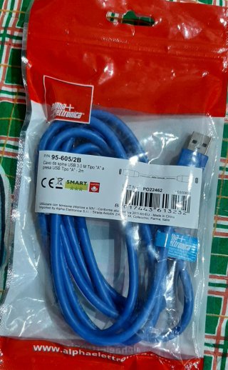 Cavo USB 3.0 Alpha Elettronica 2m Tipo A