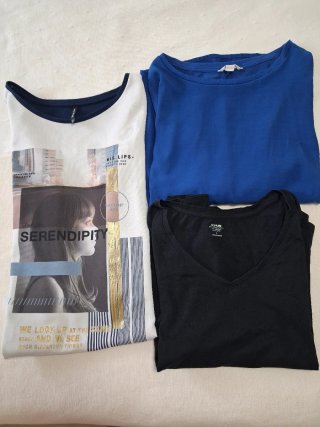 Lote 3 Camisetas Mujer Talla M/L