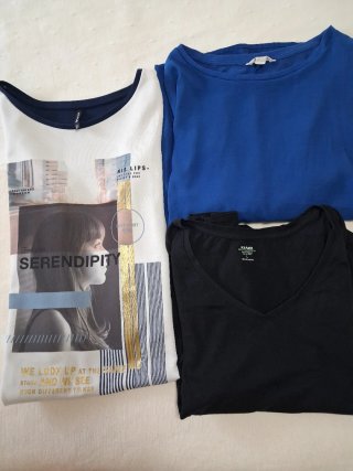 Lote 3 Camisetas Mujer Talla M/L