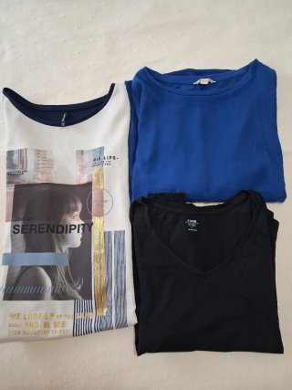 Lote 3 Camisetas Mujer Talla M/L