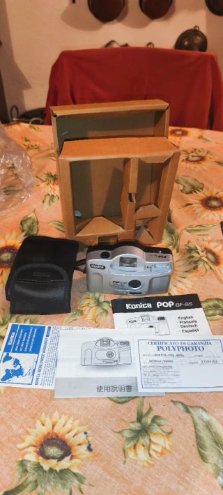Konica POP BF-85 Fotocamera Vintage Completa Scat