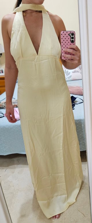 Vestido largo amarillo